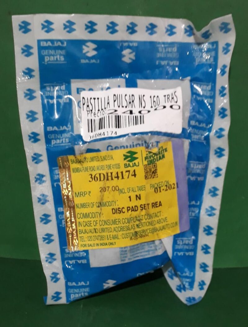 PASTILLA DE FRENO   PULSAR NS 160 TRASERO