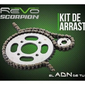 KIT ARRASTRE  14X 45( 428HX124 DORADA).LIBERO 125- LIBERO 125 RV- YBR 125ESD/ REVO SCORPION