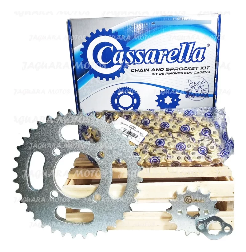 KIT CAJA CADENA XTZ 250 6 HUECOS