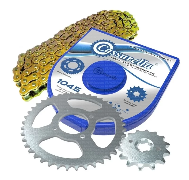 KIT CAJA CADENA YD LIBERO 125 4 HUECOS